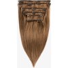 CLIP IN -30 CM, 100 G ĽUDSKÉ VLASY Tmavý blond 8