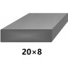 BranyPosuvne.sk Plochá plná oceľová tyč 20x8 mm (pásovina), bez povrchovej úpravy 3 m (J-P20x8-3)