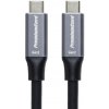 PremiumCord USB-C kabel ( USB 3.2 GEN 2x2, 5A, 100W, 10Gbit/s ) černý 5m (ku31cr5)