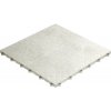 Plastová dlaždica Florco Floor 40 x 40 cm s klick systémom biela balenie 6 ks