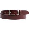 Pánsky spoločenský kožený opasok Špongr 3019 tmavo hnedý Veľkosť opasku = obvod vášho pása (cm): 110 cm