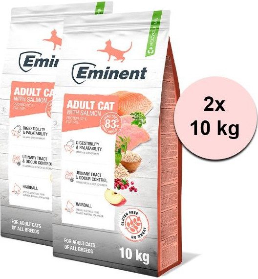 Eminent Adult Cat Salmon High Premium 2 x 10 kg