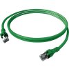 Easylan CPP1OGAGAG0020 RJ45 sieťové káble, prepojovacie káble CAT 6A S/FTP 2 m zelená dvojžilový tienený, bez halogénov, samozhášavý 1 ks; CPP1OGAGAG0020