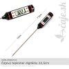 Čajový teplomer digitálny s kovovým hrotom 22,5cm