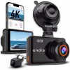 VIDEOREKORDÉR 4K ULTRA HD KAMERA DO AUTA GPS WIFI KAMERA PREDNÁ ZADNÁ