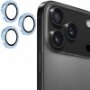 ENKAY sklá s trblietavými rámčekmi na ochranu šošoviek zadného fotoaparátu pre iPhone 17 Pro / 17 Pro Max - svetlomodrá - možnosť vrátiť tovar ZADARMO do 30tich dní