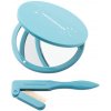 Tweezerman Limited collection Lash and Mirror Set - Majestic Turquoise hrebienok a zrkadielko