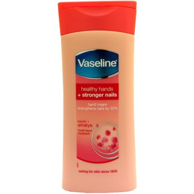 Vaseline Healthy Hands + Stronger Nails hand cream krém na ruky a nechty 200 ml