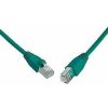 SOLARIX patch kábel CAT5E SFTP PVC 20m zelený snag-proof