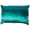 Nina Scruchies - Handmade Saténová obliečka na vankúš 50 x 70 cm petrolejová