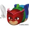 Papírové masky PJ Masks 18cm 6ks