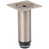 Walteco Nábytková noha okrúhla, priemer 30mm, výška 100mm vrát. skrutky na nastavenie, brúsená oceľ , 50031