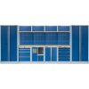 Kvalitný PROFI BLUE dielenský nábytok - 4535 x 495 x 2000 mm - MTGS1301AE Blue