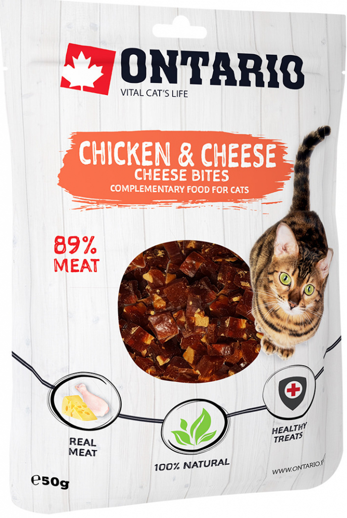Ontario cat pochúťka kuracie kúsky so syrom 50 g