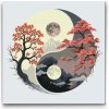 Vymalujsisam.sk Maľovanie podľa čísiel - Jin Jang - Deň a noc Veľkosť: 50x50cm, Rám: Na plastovej doske