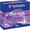 Verbatim DVD+R 8,5GB 8x, 5ks