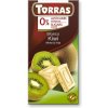 Torras Bezlepková biela čokoláda s kúskami kiwi bez pridaného cukru, so sladidlom 75 g