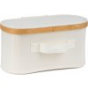 Úložný box G21 30 x 15 x 15 cm, bambusový s vekom, béžový