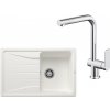 SET166 - Gránitový drez Blanco Sona 45 S biela + Kuchynská batéria Rosan S2 238201 chróm