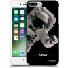Picasee silikónový čierny obal pre Apple iPhone 8 Plus - Astronaut Big