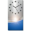 Nástenné hodiny Kovové abstrakcie 30x60 cm