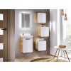 CMD Malá kúpeľňa ARUBA WHITE A dub craft zlatý/biely lesk MDF/laminát x x