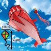 D&P Šarkan 3D Lietajúca Veľryba - červená