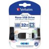Verbatim USB flash disk, USB 2.0, 32GB, Nano, Store N Go, čierny, 49822, USB A, s adaptérom USB Micro