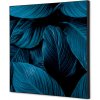 Jansen Display Textilná dekorácia na stenu 40 x 40 Listy rastlín Modrá, 400 x 400 mm