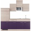 Flex-Well Kuchyňa Focus 210 cm/typ 7 - chladnička/varná doska/mikrovlnka
