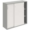 Hobis Policová skriňa Strong, 120x115,2x40 cm, sivá/biela