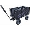 Záhradný vozík HÖGLER 250 l / 550 kg s plachtou čierny (Veľkoobjemový transportný vozík pre záhradu, farmu aj stavebné práce)