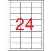 Etikety, univerzálne, 64,6x33,8 mm, odstrániteľné, zaoblené rohy, APLI, 2400 etikiet bal
