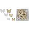 Dekorácie motýľ 24ks D3080