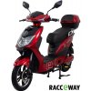Elektroskúter RACCEWAY® E-FICHTL® 250W 12Ah, červený-lesklý