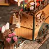ROBOTIME Rolife DIY 3D dřevěné puzzle Květinový vozík 187 ks