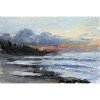 Západ slnka nad morom - Akad. mal. Igor Navrotskyi, originálny, ručne maľovaný obraz L (do veľkosti 95x95cm) Viac farieb