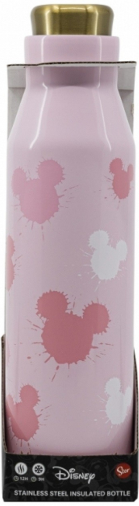 Stor Nerezová fľaša / termoska MICKEY MOUSE Pink 0,58 l