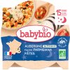 BABYBIO Večerné menu baklažán na spôsob Parmigiana cestoviny 260 g