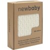 Bambusová pletená deka New Baby so vzorom 100x80 cm cream smotanová