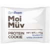 GymBeam MoiMüv Protein Cookie proteínová sušienka príchuť Blueberry & White Chocolate 75 g