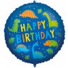 Procos Fóliový balón Happy Birthday Dino 46 cm