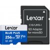 Lexar microSDHC Blue Plus UHS-I with SD adapter, up to 170MB/s read C10/A2/U3 (V30) 256GB