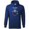 Volejbal volá - Mikina pánska Cape s kapucňou - XL ( Kráľovská modrá )