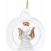 Sklenená vianočná ozdoba ø 6 cm Angel – Dakls