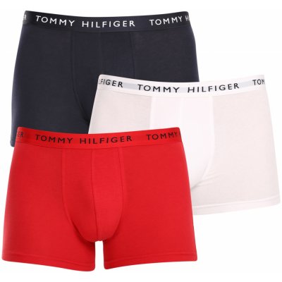 Tommy Hilfiger 3 Pack Trunks White/ Red/ Desert Sky