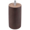 Walteco Nábytková noha, priemer 55mm, výška 100mm, drevo, buk, dekor wenge , 50056