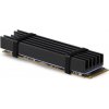 AXAGON CLR-M2L10, hliníkový pasívny chladič pre M.2 2280 SSD, výška 10 mm CLR-M2L10