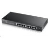 Zyxel GS1900-8 8-portový stolový gigabitový webový inteligentný prepínač: 8x Gigabit metal, IPv6, 802.3az (zelená), bez GS1900-8-EU0102F