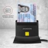 AXAGON CRE-SM2, USB externí čtečka 4-slot Smart card/ID card (eObčanka) + SD/microSD/SIM Axagon